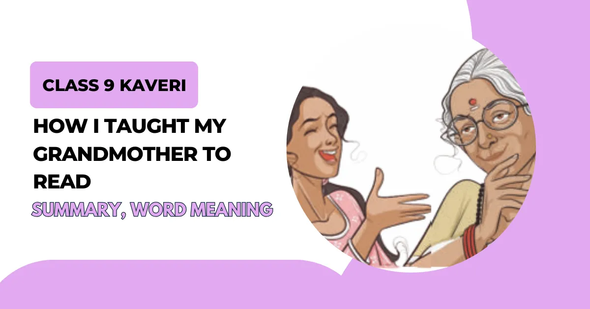 How I Taught My Grandmother to Read Class 9 Kaveri Summary CBSE NCERT
